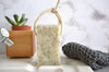 ginger and mandarin handmade vegan natural soap on a rope