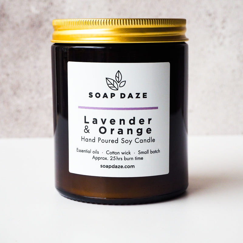 Lavender Orange Soy Wax Candle