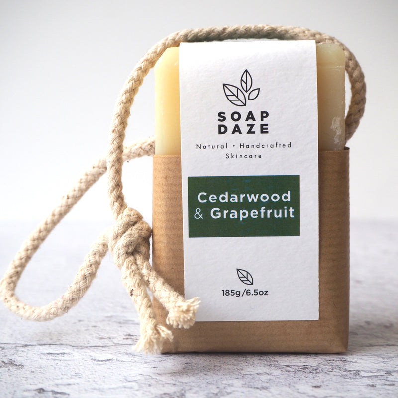 Cedarwood and Grapefruit Soap on a Rope